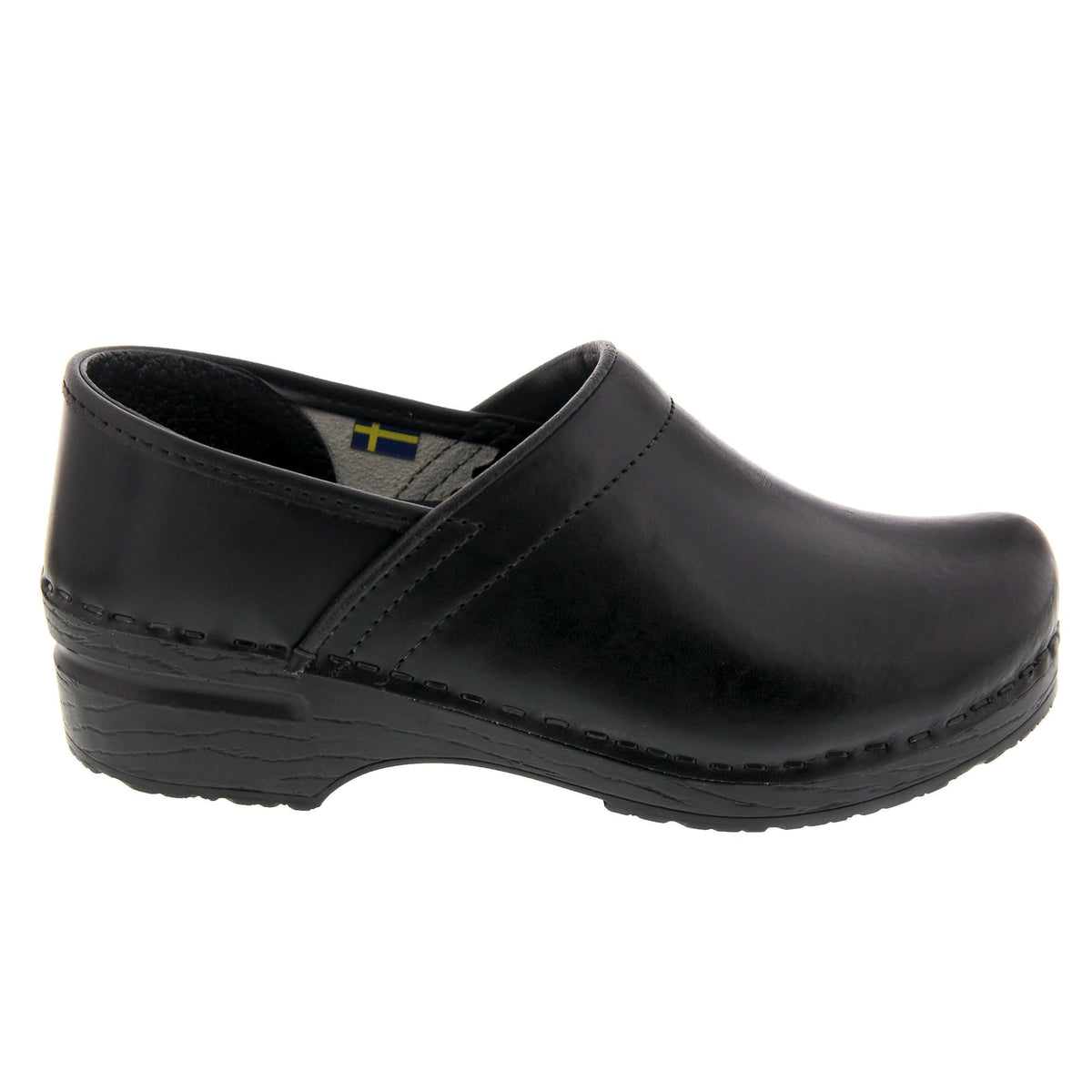 BJORK BJORK PROFESSIONAL Women's Black Cabrio Leather Clogs