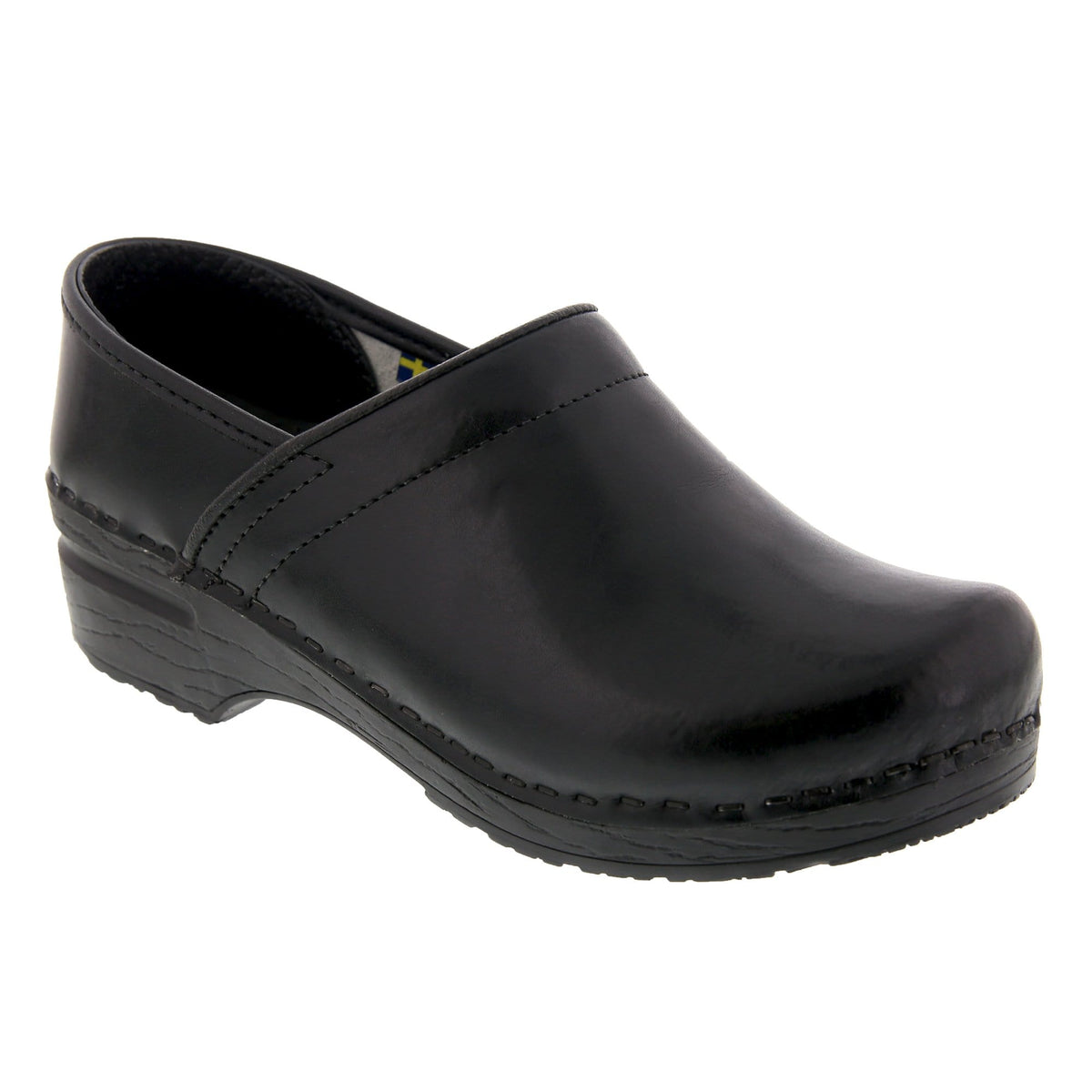 BJORK 757806-2-36 BJORK PROFESSIONAL Women's Black Cabrio Leather Clogs Black / EU-36