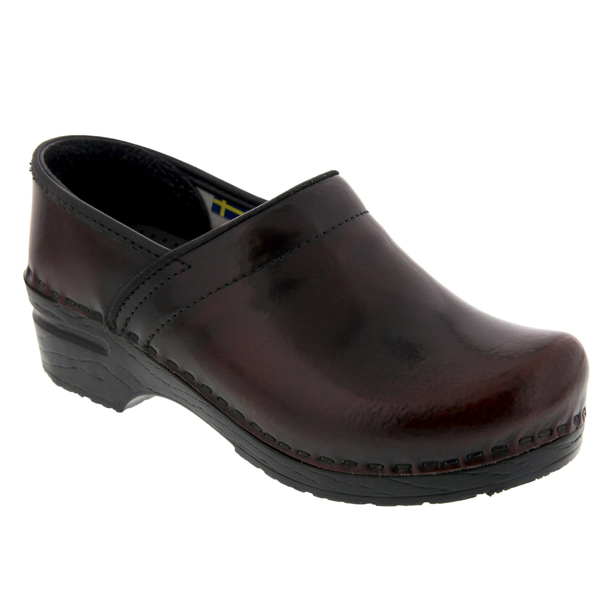BJORK 757806-47-36 BJORK PROFESSIONAL Women's Cabrio Leather Clogs Bordeaux / EU-36