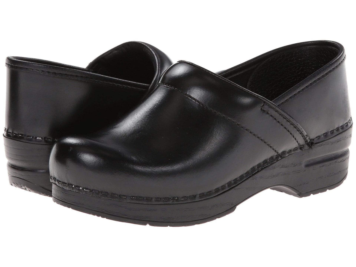 Dansko DANSKO Men's Professional Black Cabrio Leather Clogs