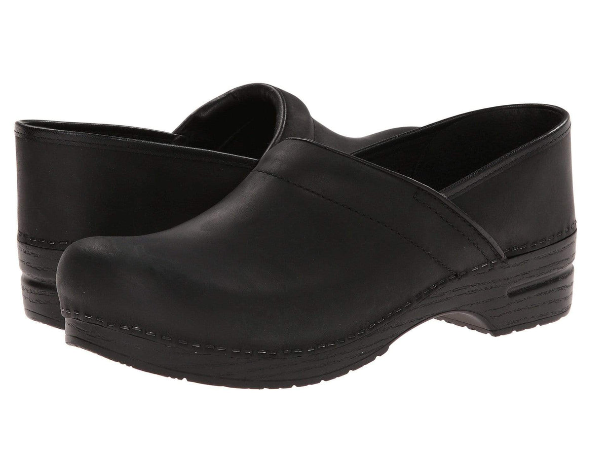 DANSKO Men s Professional Black Oiled Leather Clogs ClogOutlet