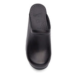 Dansko DANSKO Sonja Black Cabrio Leather Open Back Clogs
