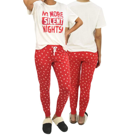 PIECES NMSNPAJ-XS PIECES Legging Pajama Set - No More Silent Nights XS