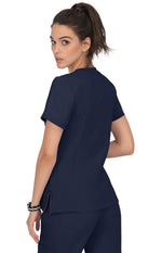 koi koi Lite Philosophy Women's 3-Pocket Mock-Wrap Scrub Top