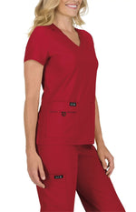 Adidas koi Basics Becca Women's 4-Pocket Stretch Scrub Top