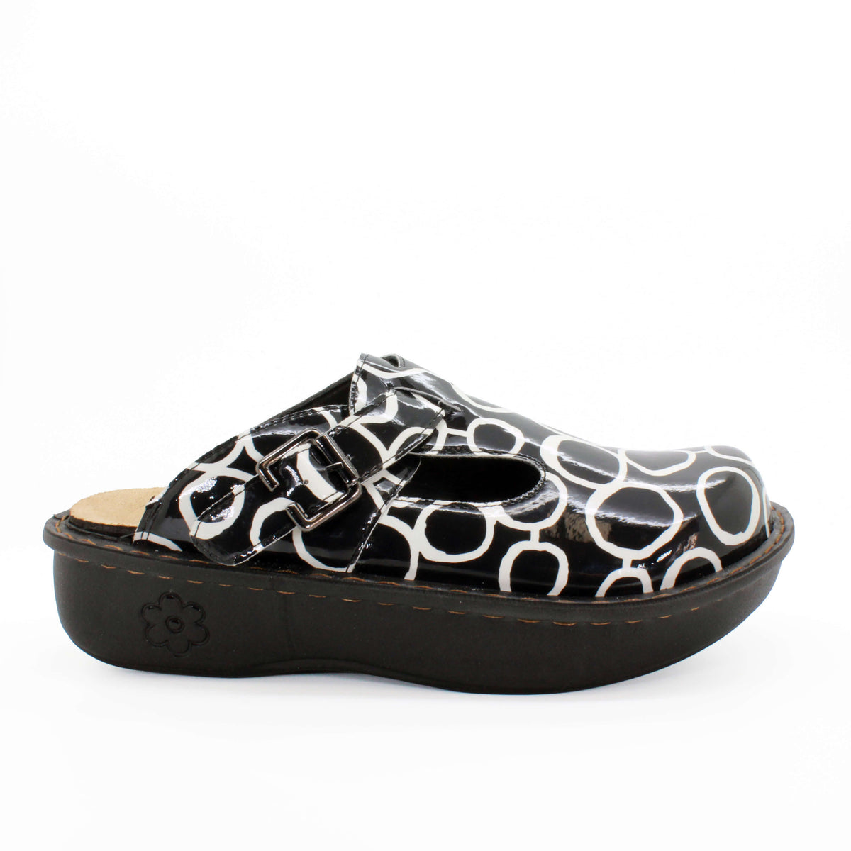 Sanosan Bella Comfort Slip-On Clogs in Zen Circles