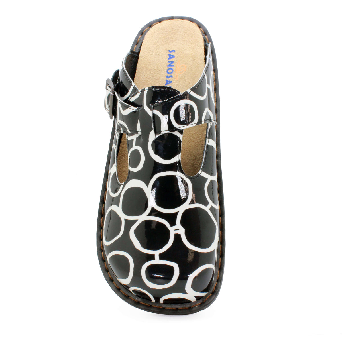 Sanosan Bella Comfort Slip-On Clogs in Zen Circles