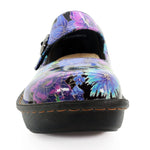 Sanosan Julia Comfort Mary-Jane Clogs in Midnight Garden