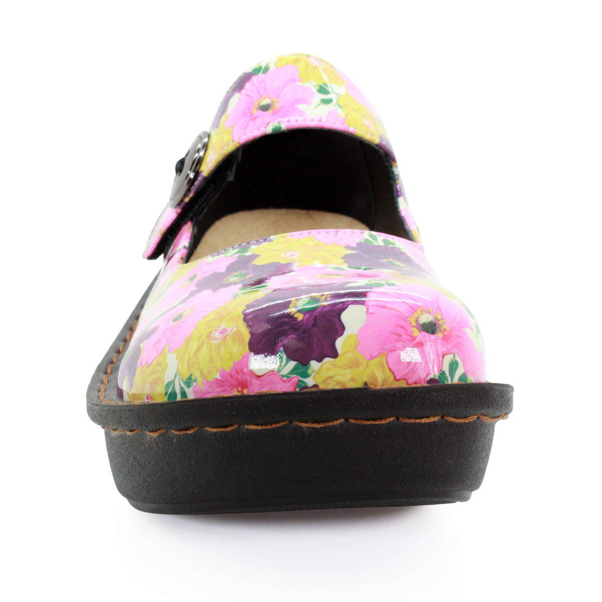 Sanosan Julia Comfort Mary-Jane Clogs in Bouquet Print