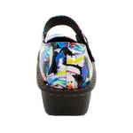 Sanosan Julia Comfort Mary-Jane Clogs in Splash Petal