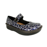 Sanosan Julia Comfort Mary-Jane Clogs in Black Leopard patent
