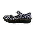 Sanosan Julia Comfort Mary-Jane Clogs in Black Leopard patent