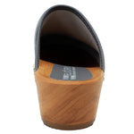 BJORK BJORK Maja Wood Abby Printed Leather Clogs