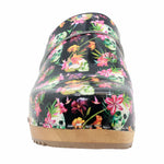 BJORK BJORK Maja Wood Moa Printed Leather Clogs