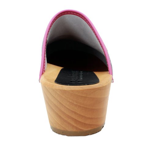 BJORK Maja Wood ISA Leather Clogs