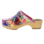 BJORK Maja Wood ISA Leather Clogs