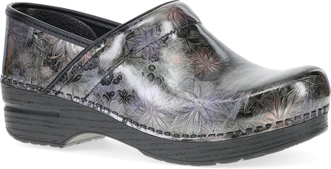 DANSKO Professional Etched Floral Patent Clogs