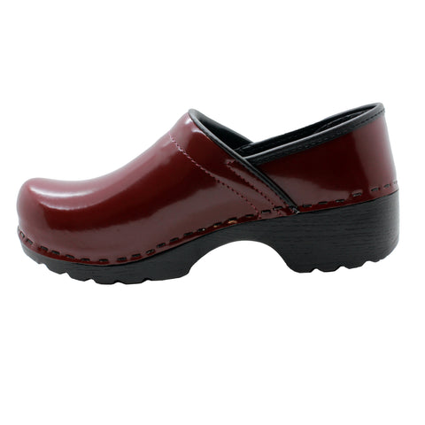 BJORK Men's Swedish Professional Patent Leather Clogs