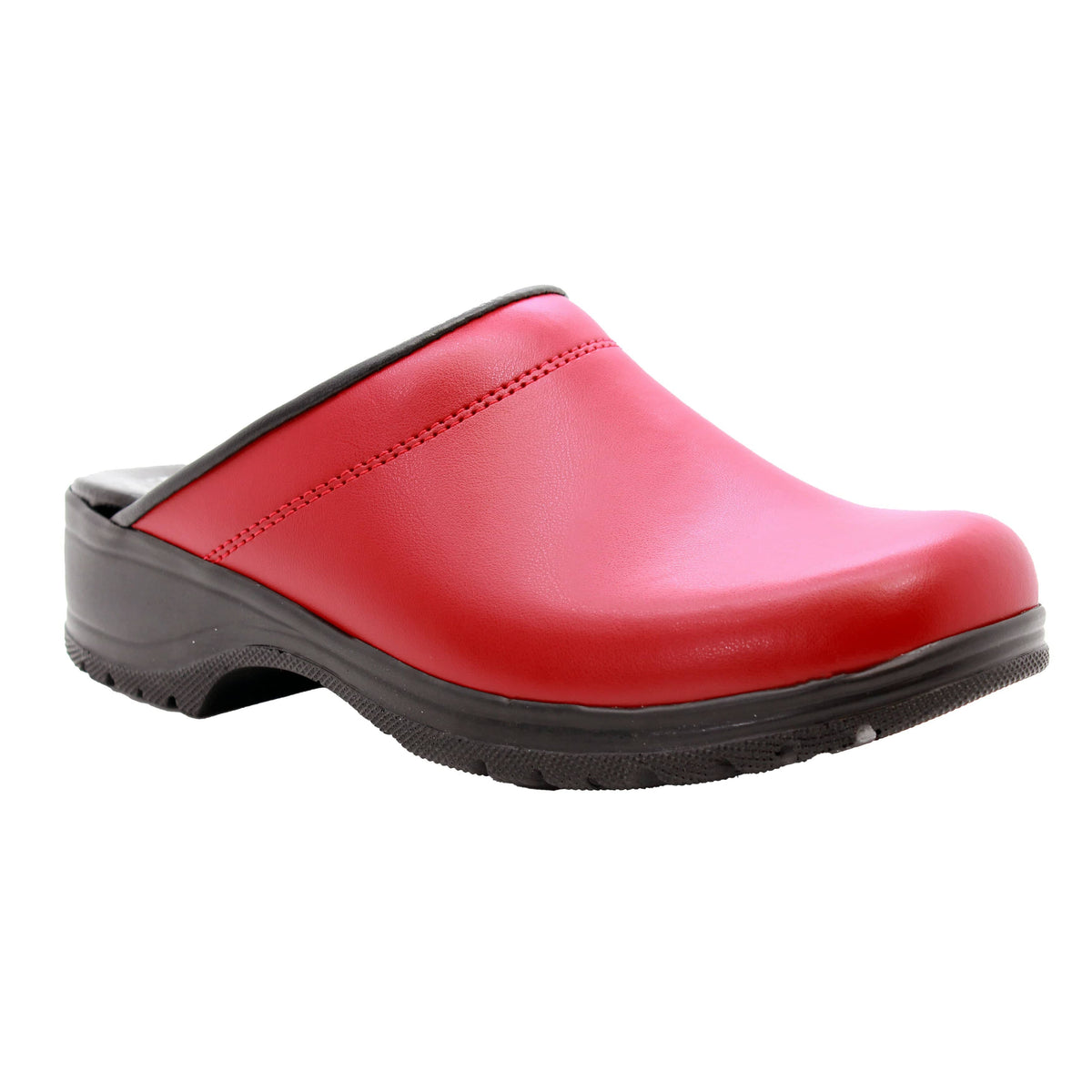 BJORK 660001-4-36 BJORK Flex Pro Open Back Red Leather Clogs Red / EU-36