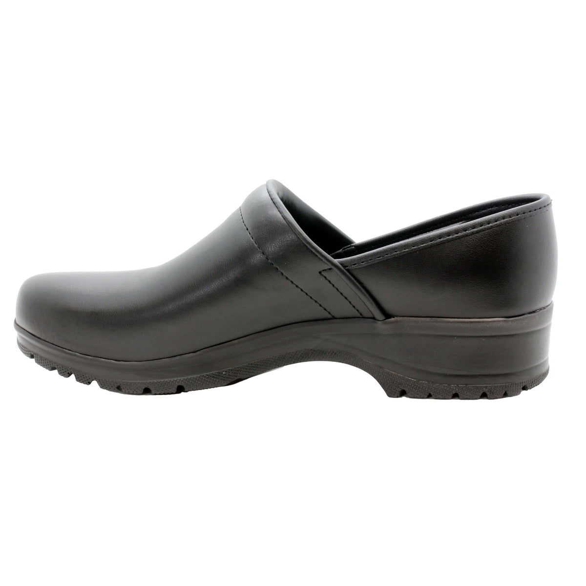 BJORK BJORK Men's Flex Pro Closed Back Black Leather Clogs