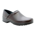 BJORK 670000-3-40 BJORK Men's Flex Pro Closed Back Brown Leather Clogs Brown / EU-40