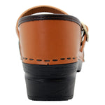 KLÄGN BJORK by KLÄGN MARCELLA Mary Jane Caramel Veg Tan Leather Clogs