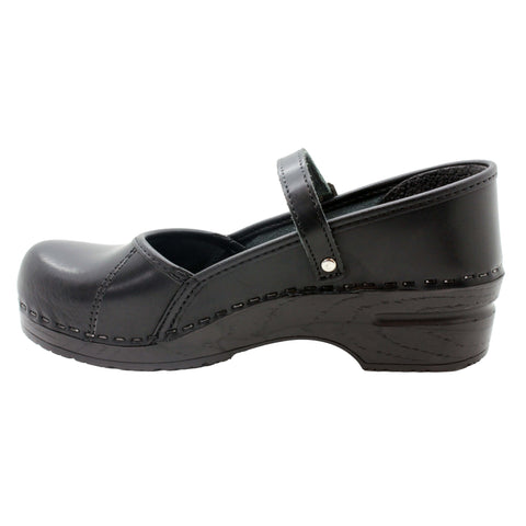 BJORK BJORK MARCELLA Mary Jane Cabrio Leather Clogs