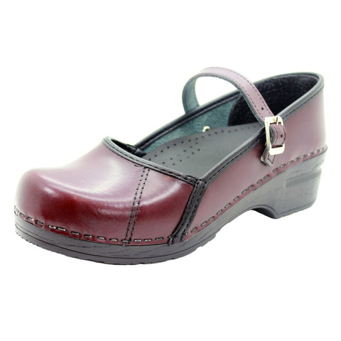 BJORK BJORK MARCELLA Mary Jane Cabrio Leather Clogs