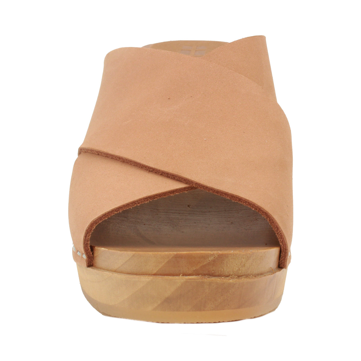 KLÄGN BJORK RIKKE Swedish Wooden Clogs in Cognac Nubuck