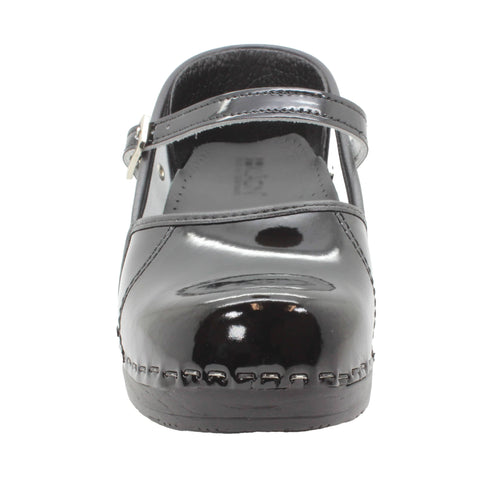 BJORK BJORK MARCELLA Mary Jane Black Patent Leather Clogs