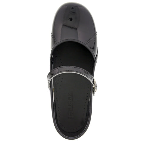 BJORK BJORK MARCELLA Mary Jane Black Patent Leather Clogs