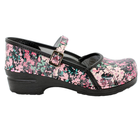 BJORK MARCELLA Mary Jane Clogs in Josse Printed Leather