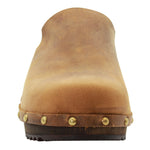 KLÄGN KLÄGN Elin Wood Open Back Full Grain Oiled Leather Clogs
