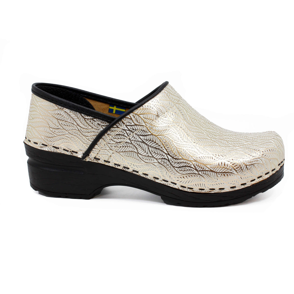 BJORK BJORK PROFESSIONAL Mysa Natural Tooled Leather Clogs