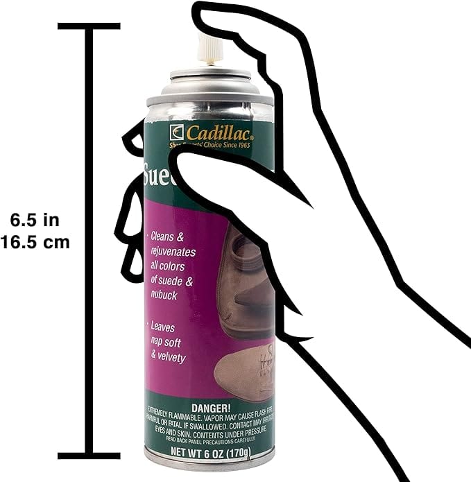 Cadillac Cad-Suede-Renew Cadillac Suede Renew - Suede Shoe Cleaner Spray with Brush Cap - 6 Ounces
