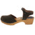 BJORK BJORK ALMA Swedish Wood Clog Brown Leather Sandals