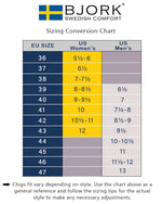 BJORK BJORK Flex Pro Closed Back Brown Leather Clogs