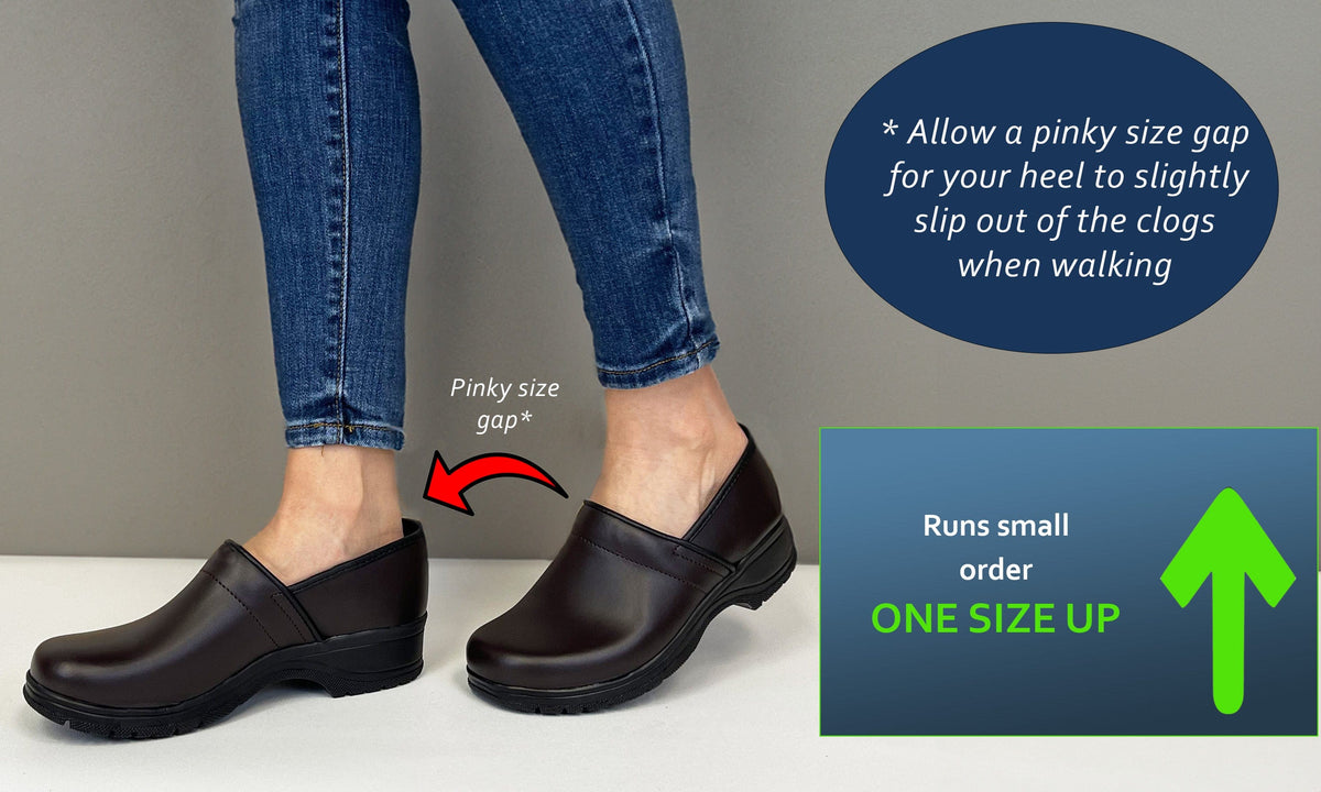 BJORK BJORK Flex Pro Closed Back Leather Clogs