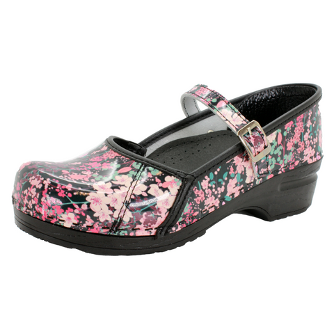 BJORK MARCELLA Mary Jane Clogs in Josse Printed Leather