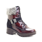 Dromedaris Kameryn Scrunched Leather & Faux Fur Boot