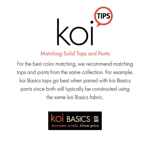 koi koi Basics Becca Women's 4-Pocket Stretch Scrub Top