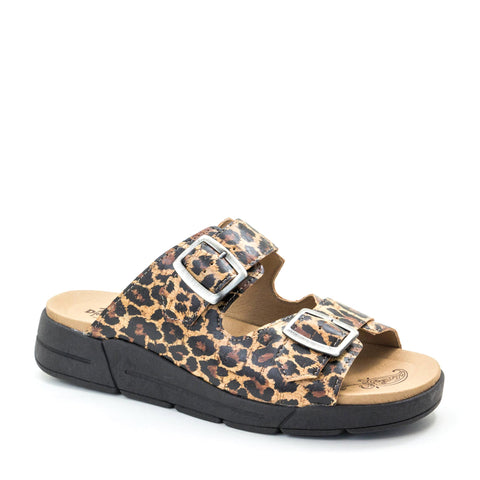 Dromedaris Terry Slip-On Leather Sandal
