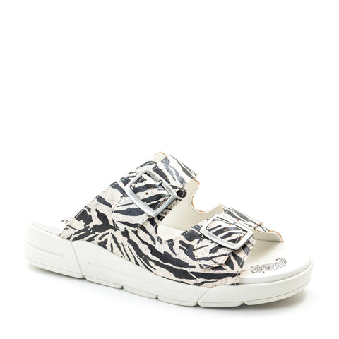 Dromedaris Terry Slip-On Leather Sandal