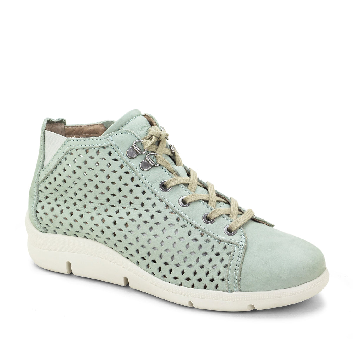Dromedaris Victoria Perforated Leather Summer Bootie