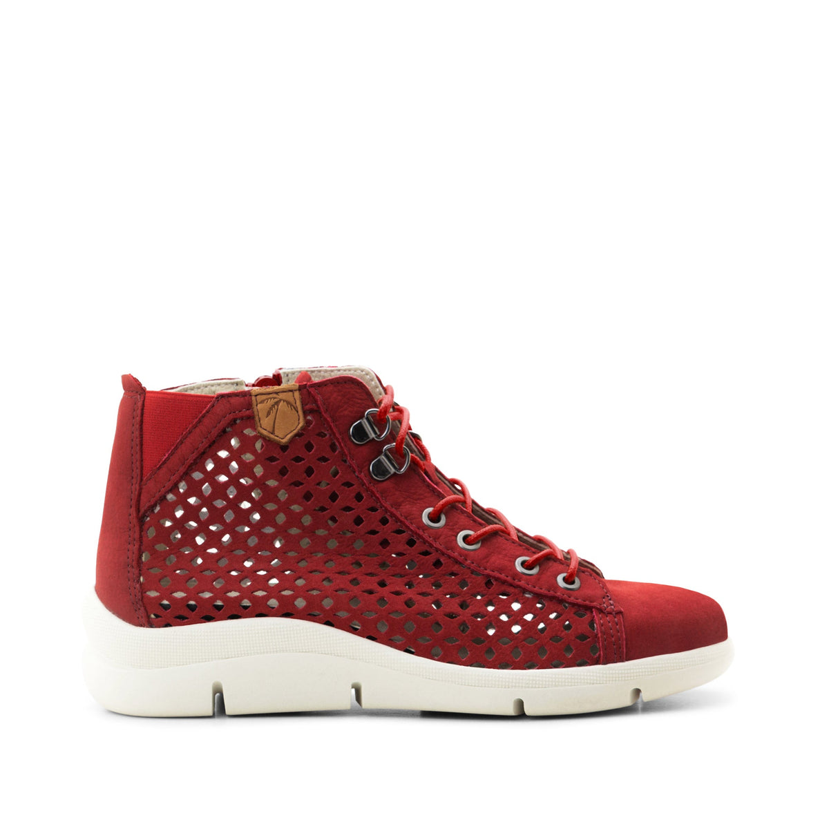 Dromedaris Victoria Perforated Leather Summer Bootie