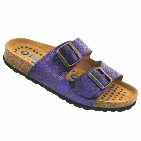 Sanosan 520747-427880-38 SANOSAN Slide Open Back Sandal Sample Sale - SAVE $$$ Aston / Purple / EU-38