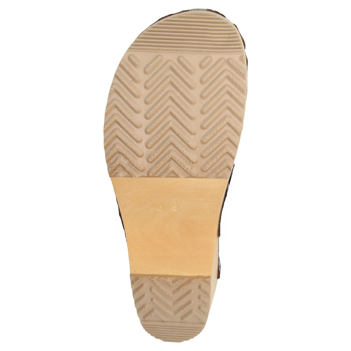 BJORK BJORK Maja White Wood Open Back Leather Clogs