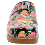 BJORK BJORK Vera Wood Open Back Leather Clogs