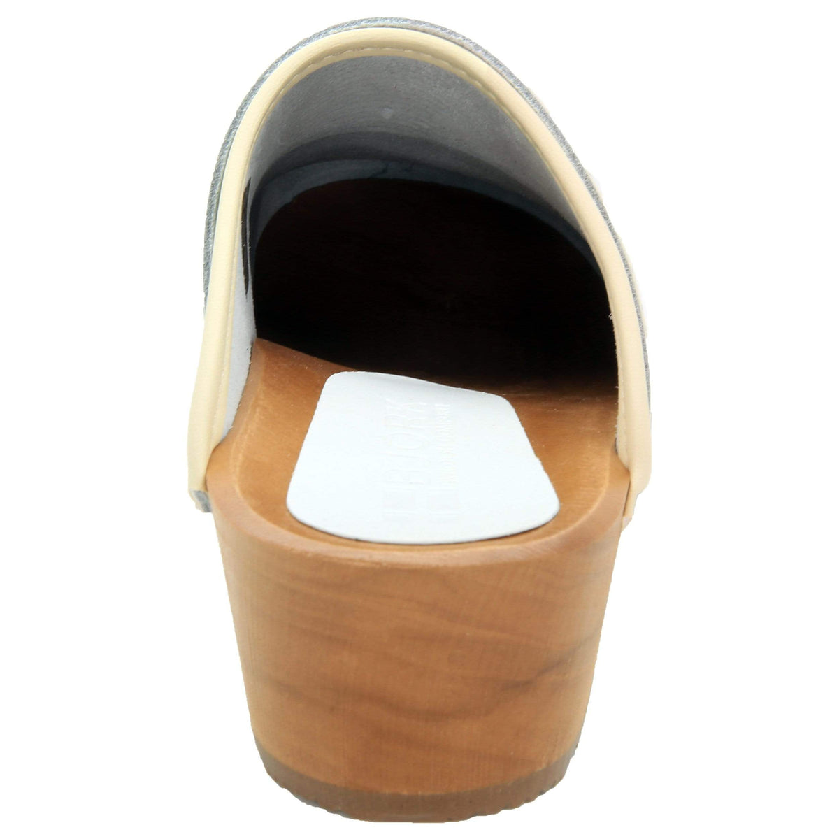 BJORK BJORK Dahlia Wood Open Back Leather Clogs