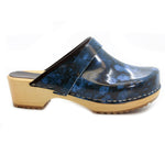 BJORK BJORK Agata Wood Open Back Leather Clogs